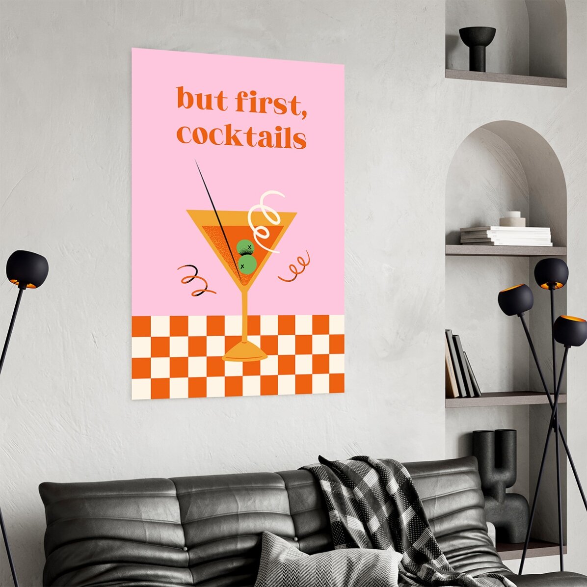 Poster Maar eerst: cocktails