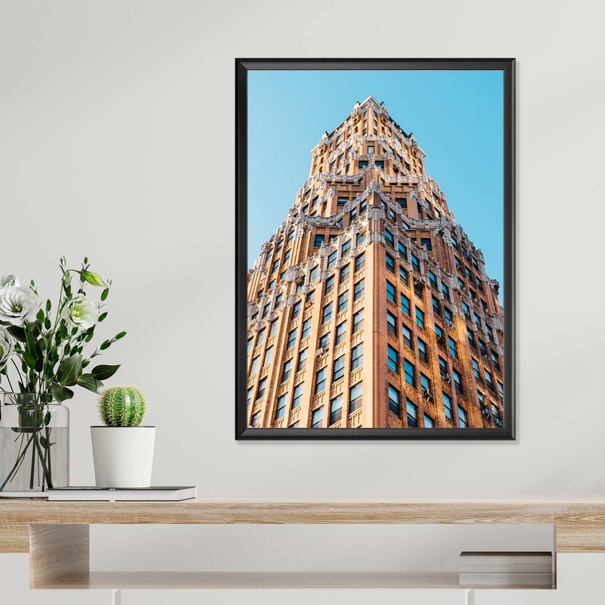 Poster van een gebouw in New York