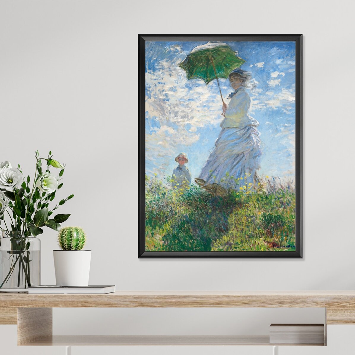 Poster Claude Monet, Woman with an Umbrella 1875