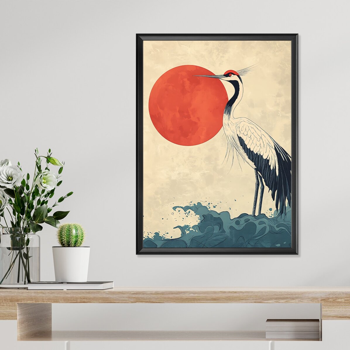 Japanese Crane Poster