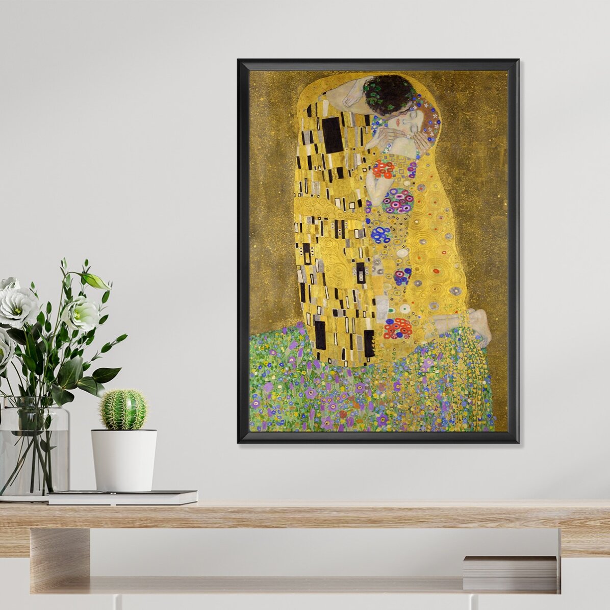 Gustav Klimt poster, The Kiss 1908