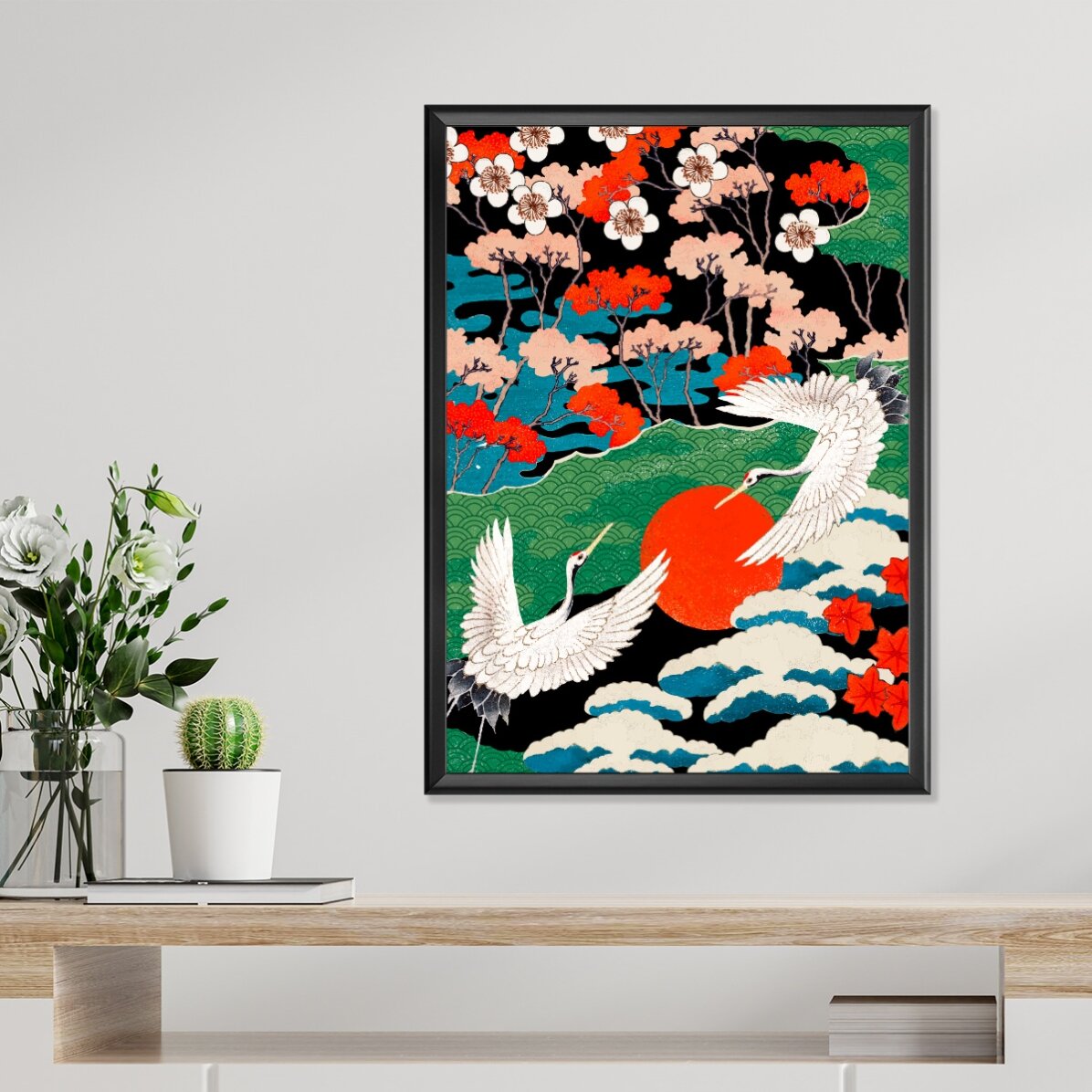 Poster met Japanse illustratie