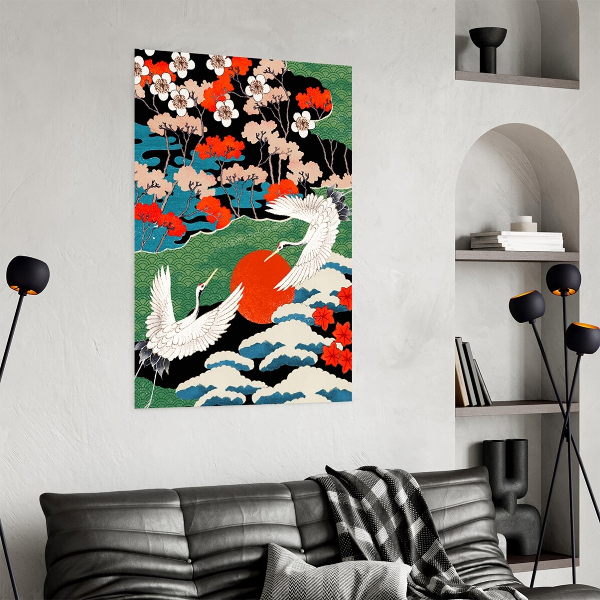 Poster met Japanse illustratie