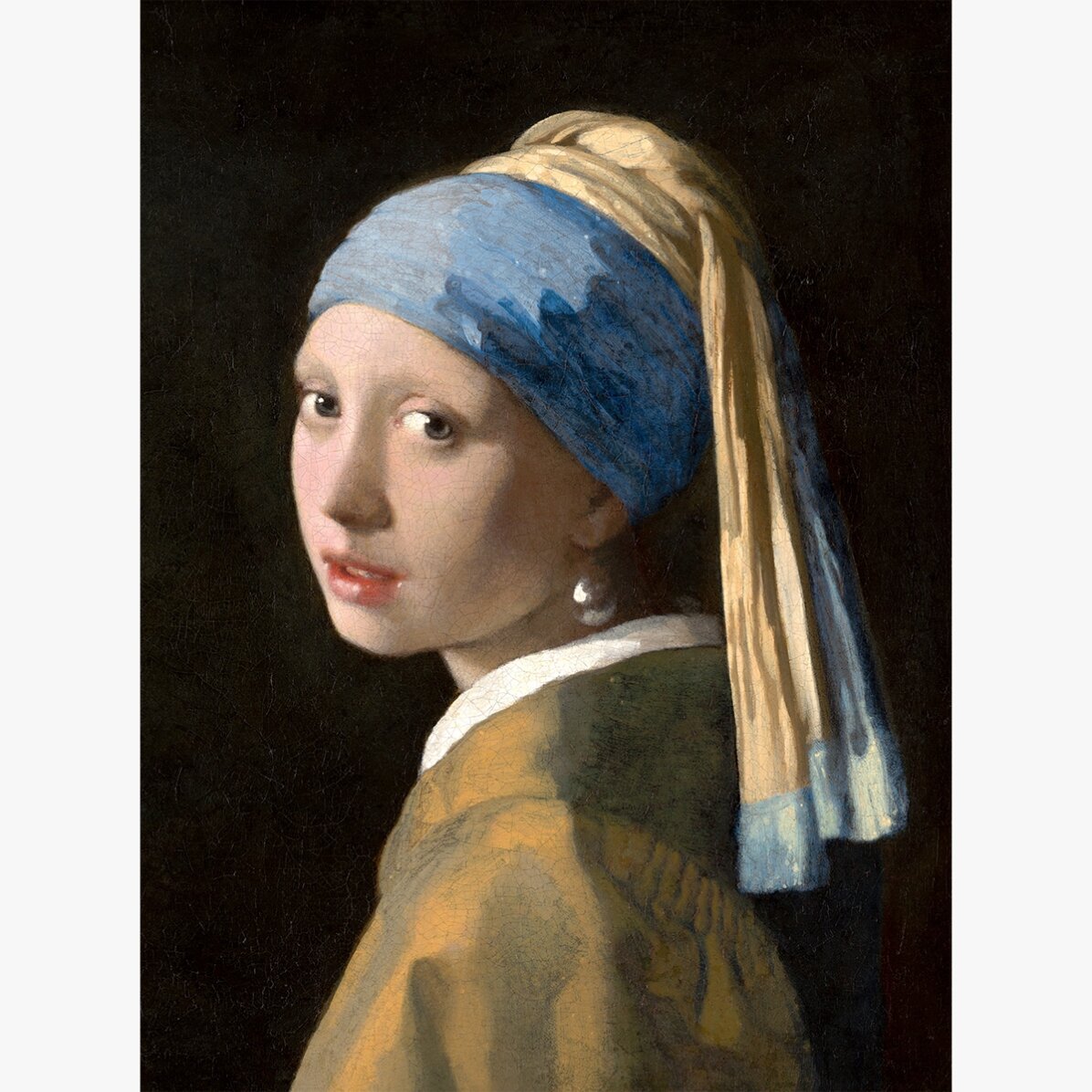 Poster Johannes Vermeer, Het meisje met de pareloorbel, 1665