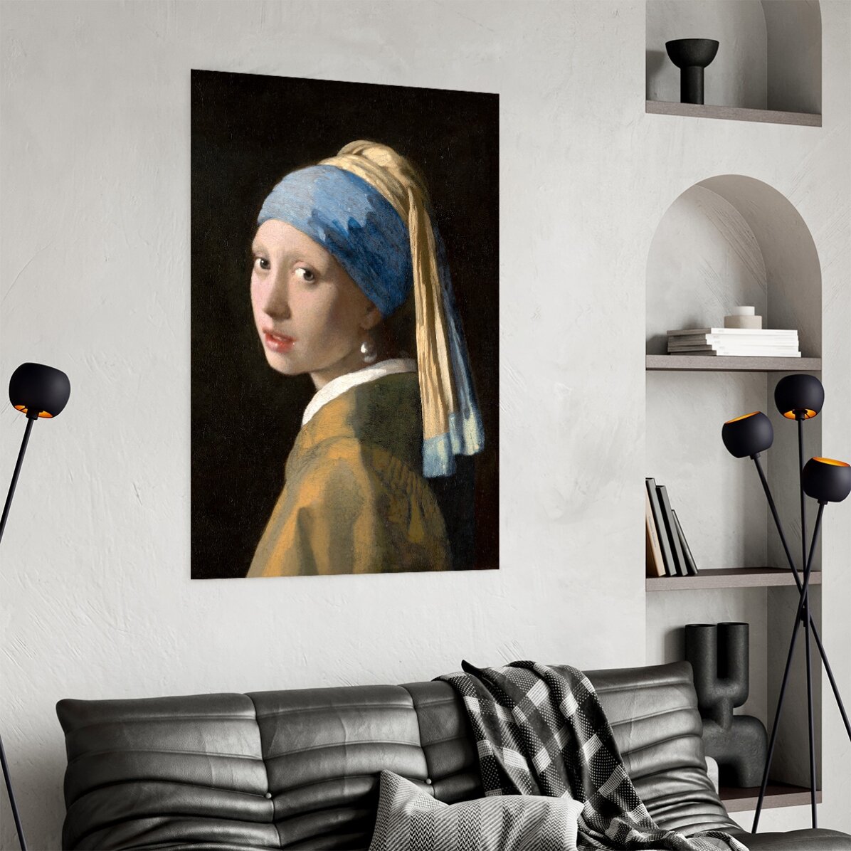 Poster Johannes Vermeer, Het meisje met de pareloorbel, 1665