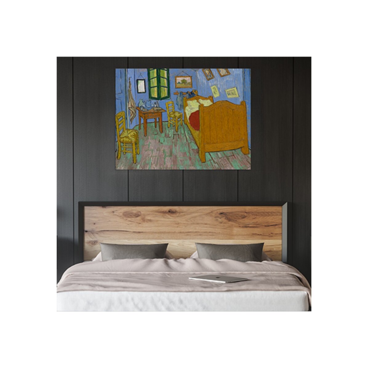 Poster in liggend formaat - Vincent van Gogh - De slaapkamer, 1889