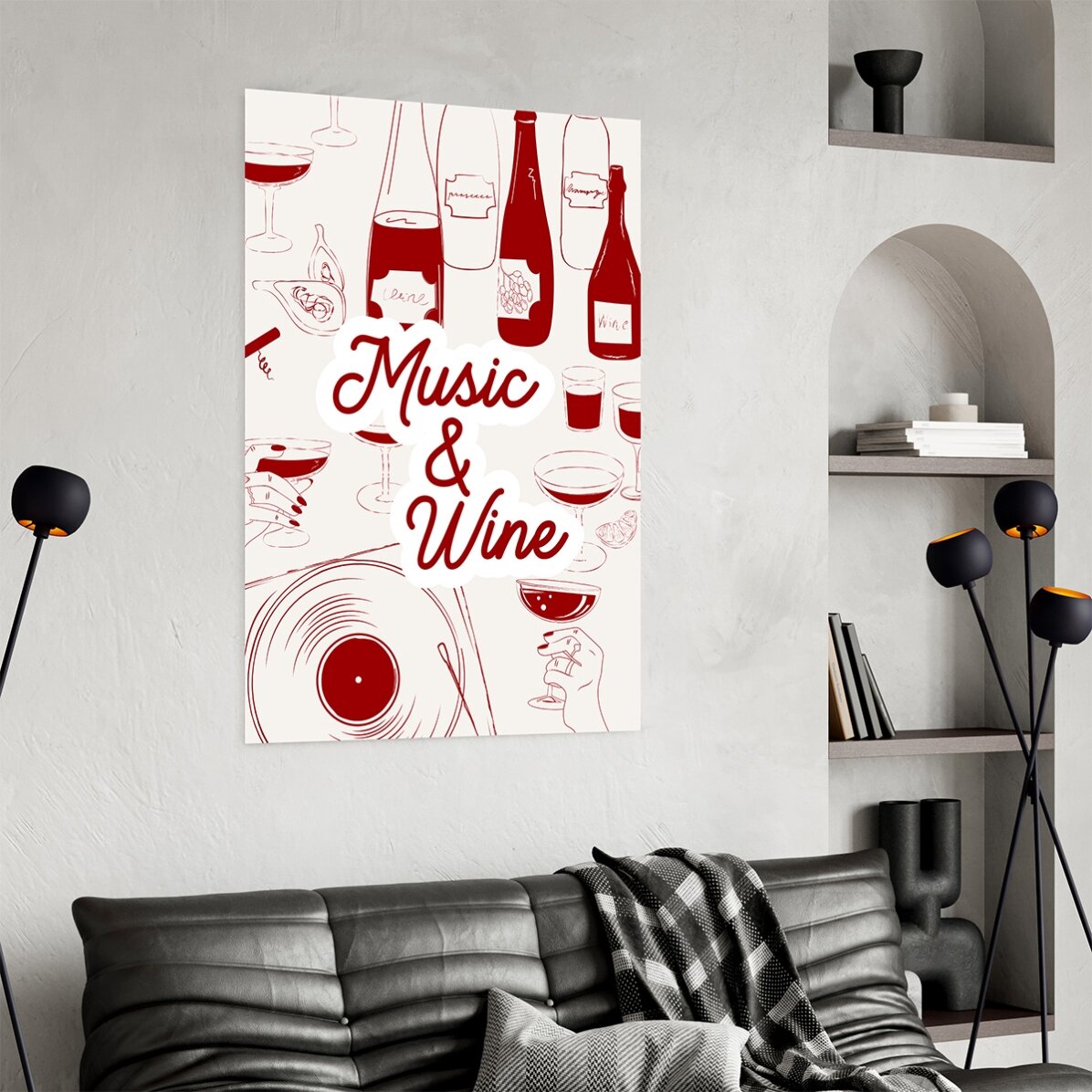 Music & Wine Poster