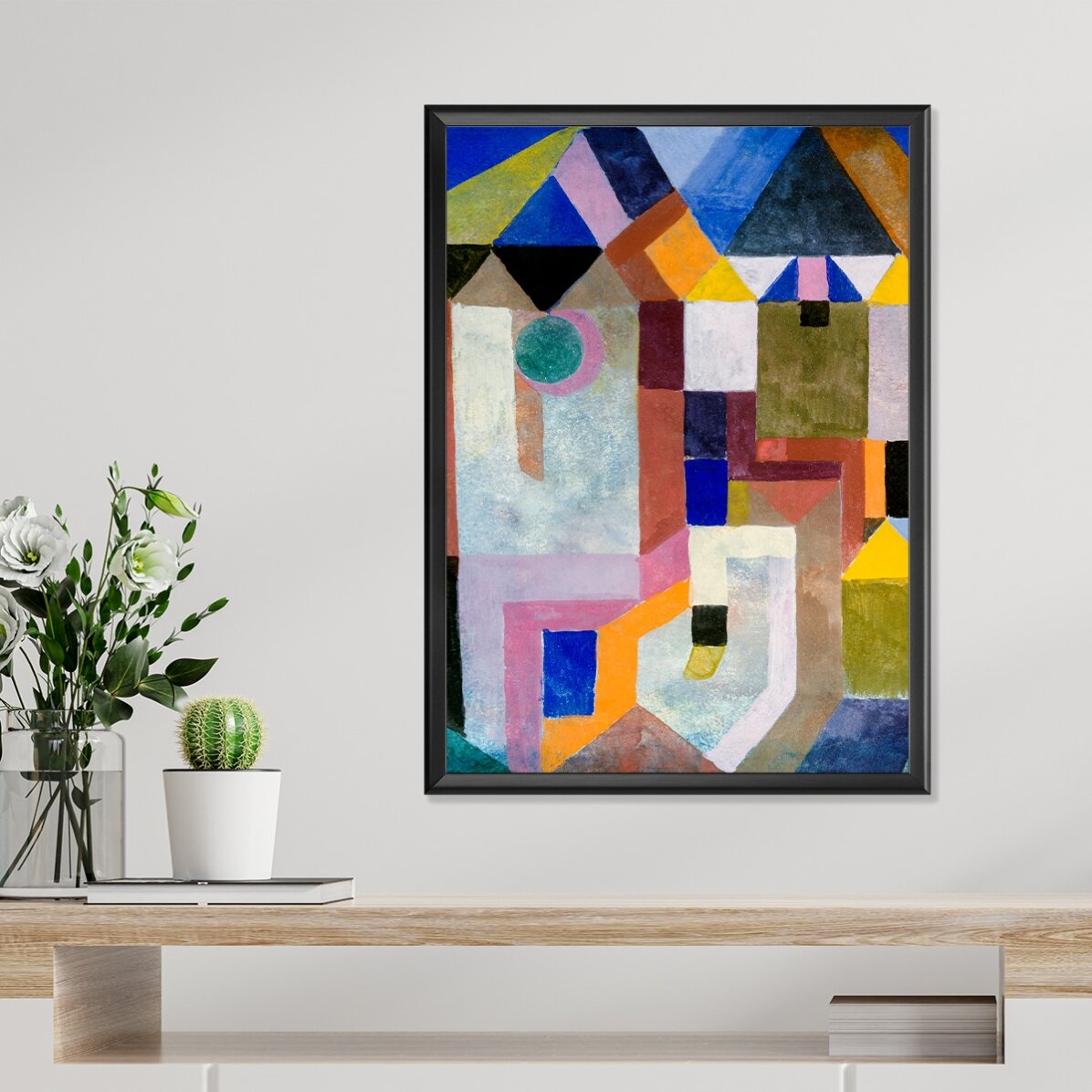 Poster van Paul Klee, ‘Colorful Architecture’ 1917