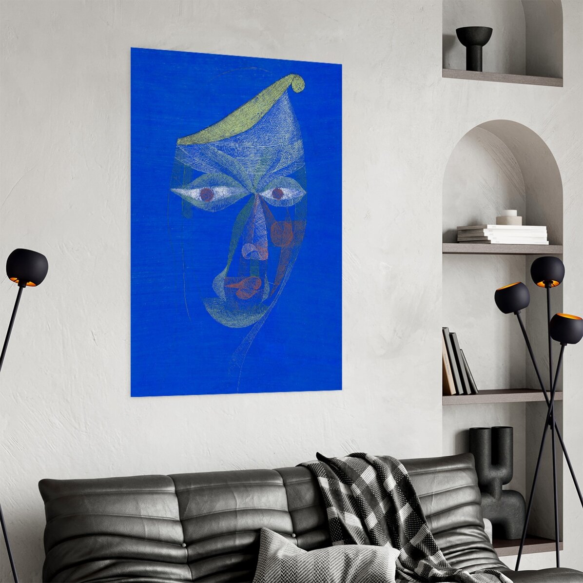 Poster van Paul Klee, Portret van een oosterse man, 1924