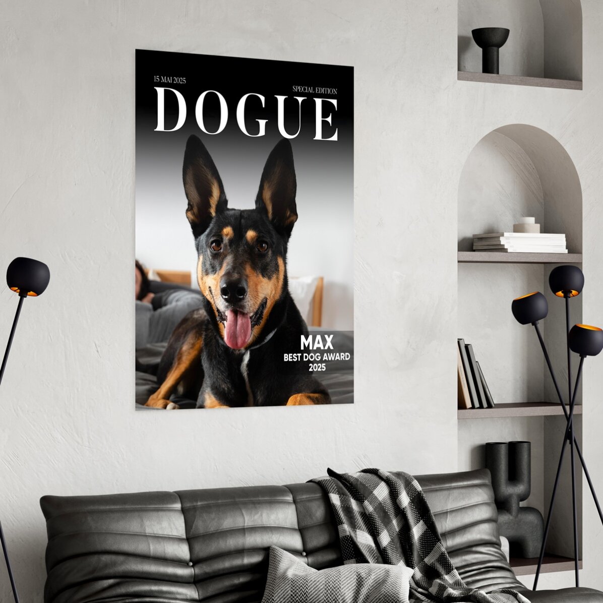 Gepersonaliseerde poster met foto en tekst - Dogue