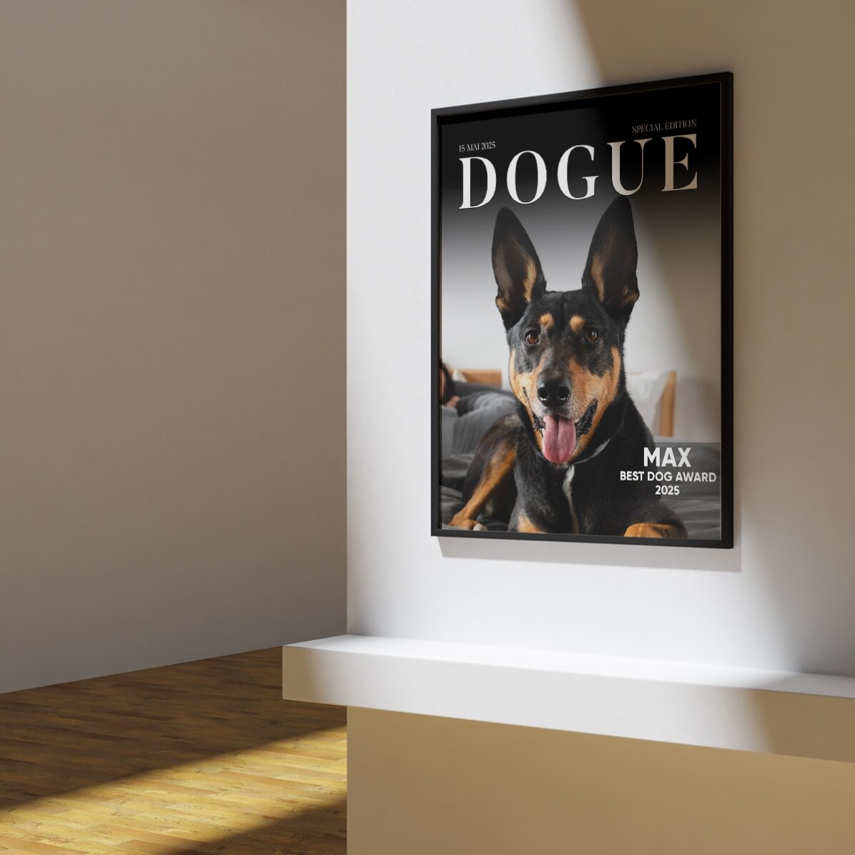 Gepersonaliseerde poster met foto en tekst - Dogue