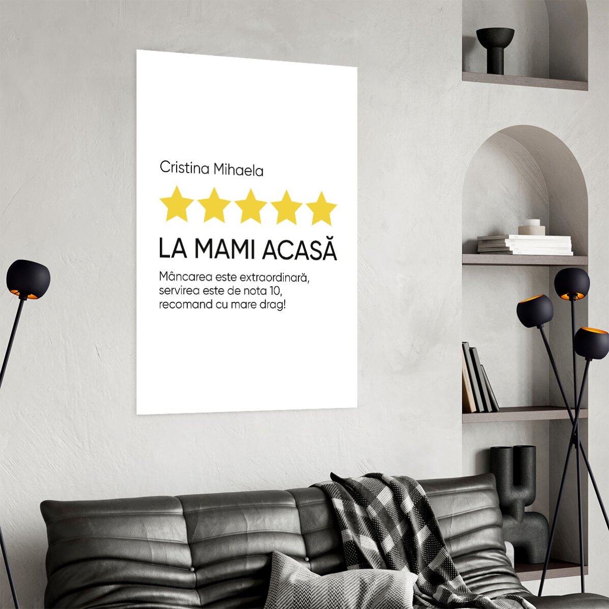 Gepersonaliseerde poster met tekst - Recensie