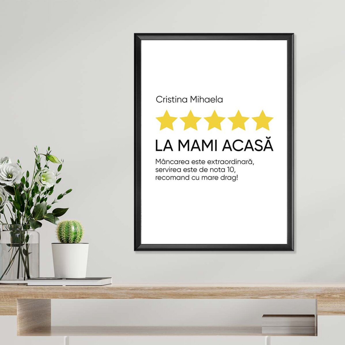 Gepersonaliseerde poster met tekst - Recensie