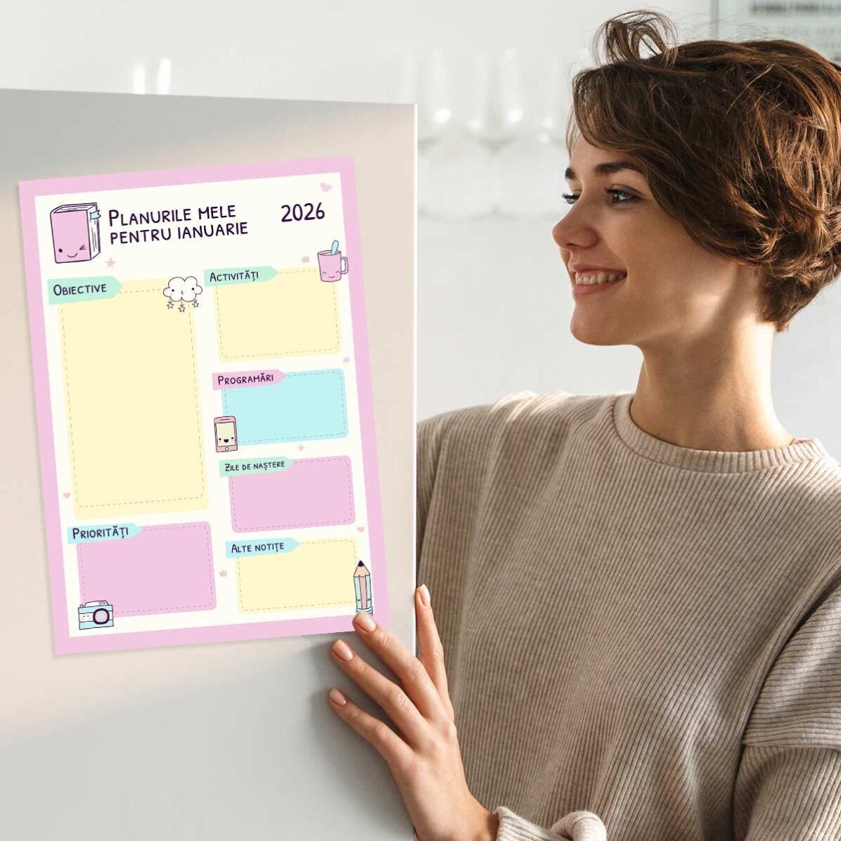 Gepersonaliseerde poster - Pastel planner