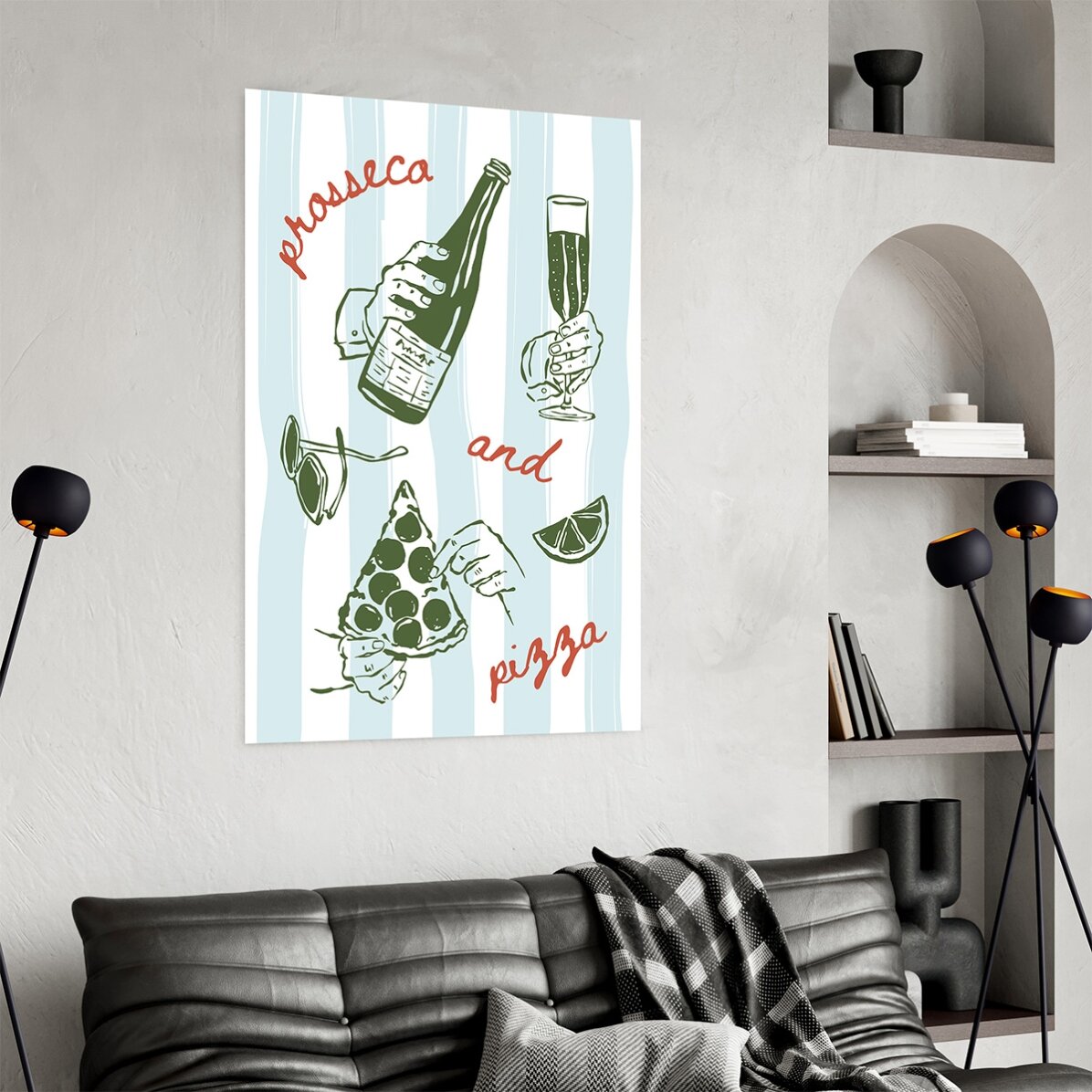 Poster Prosecco & Pizza