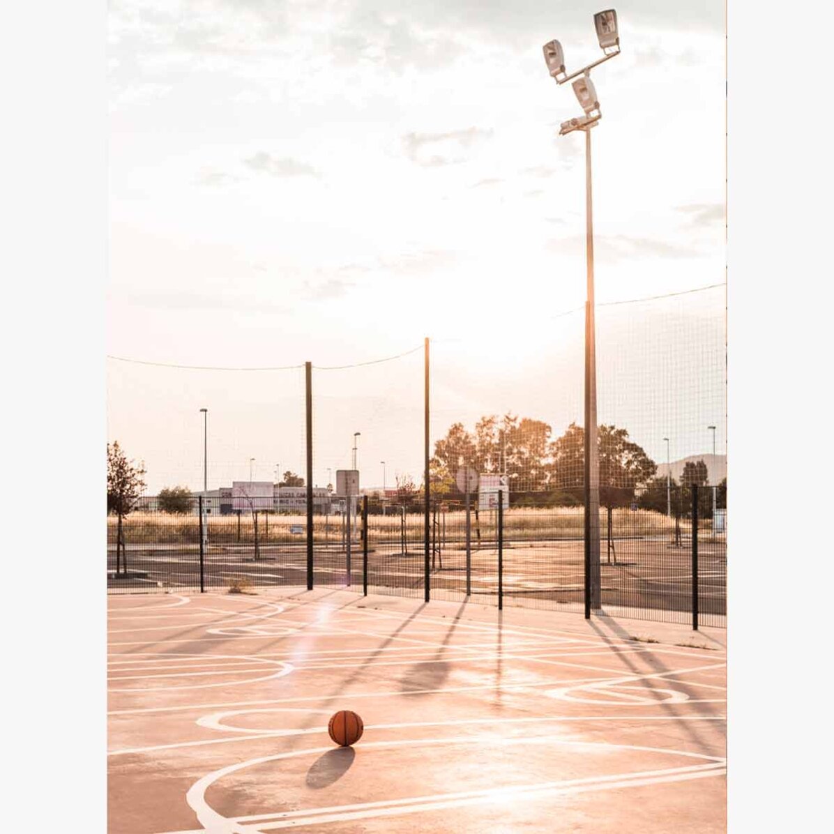 Poster: Basketbalveld