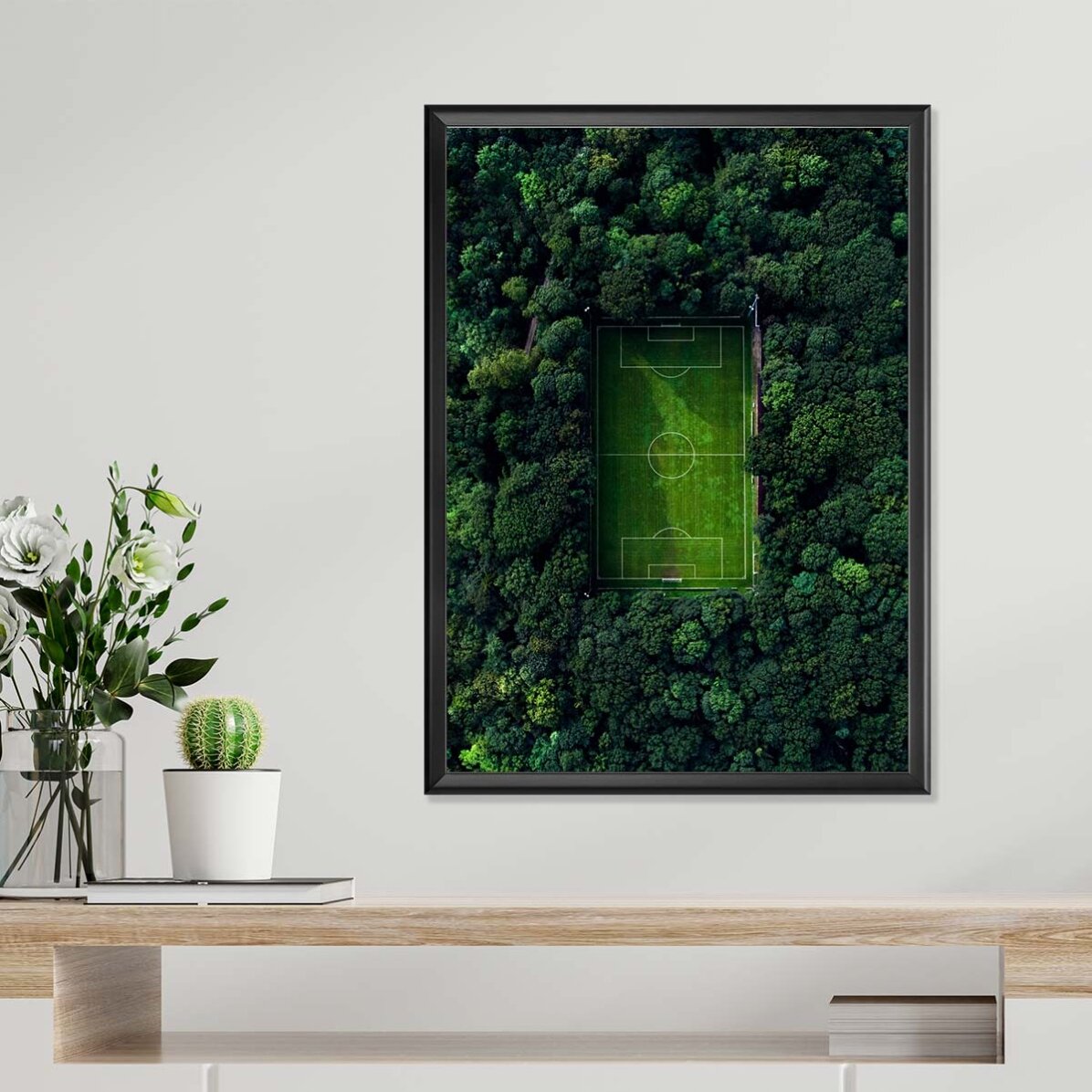 Poster voetbalveld