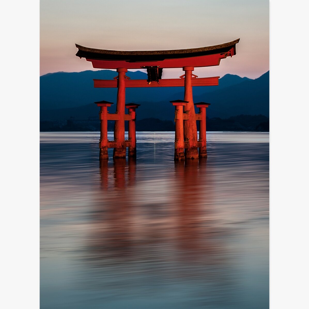 Poster van de Torii-poort