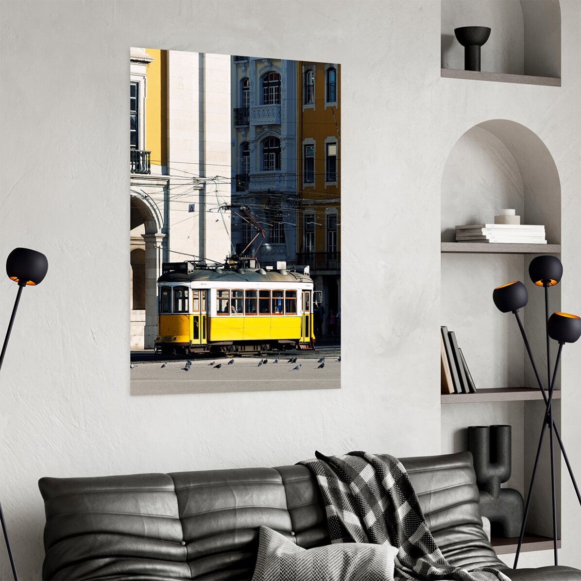 Poster: Gele tram in Lissabon, Portugal