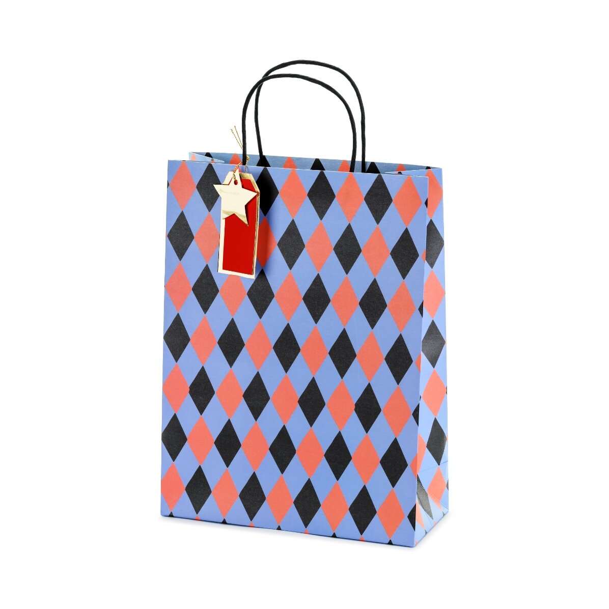 Cadeauzakje - model met gemengde ruitjes
