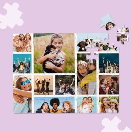 Personalised puzzle with 13 photos