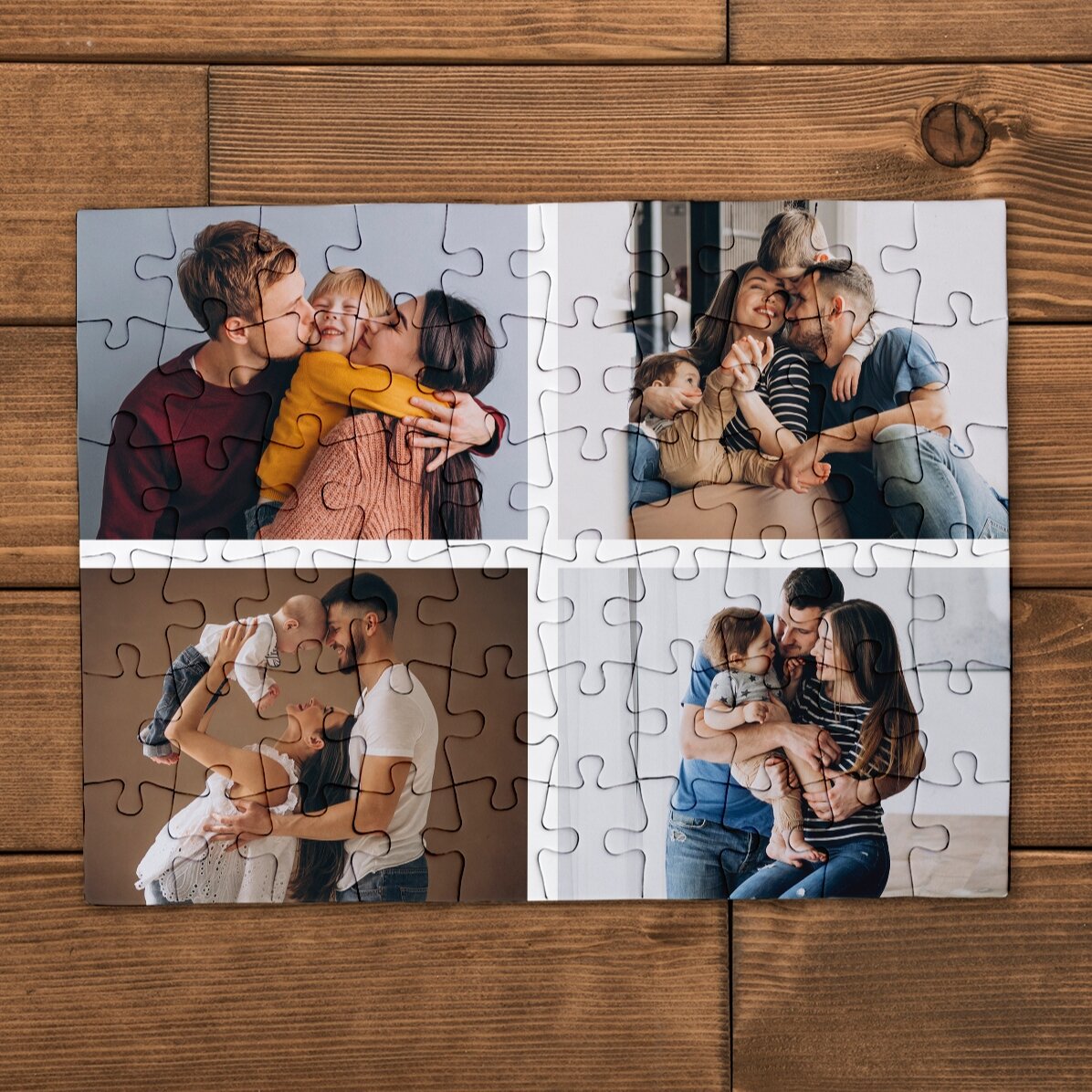 Gepersonaliseerde puzzel met 4 foto