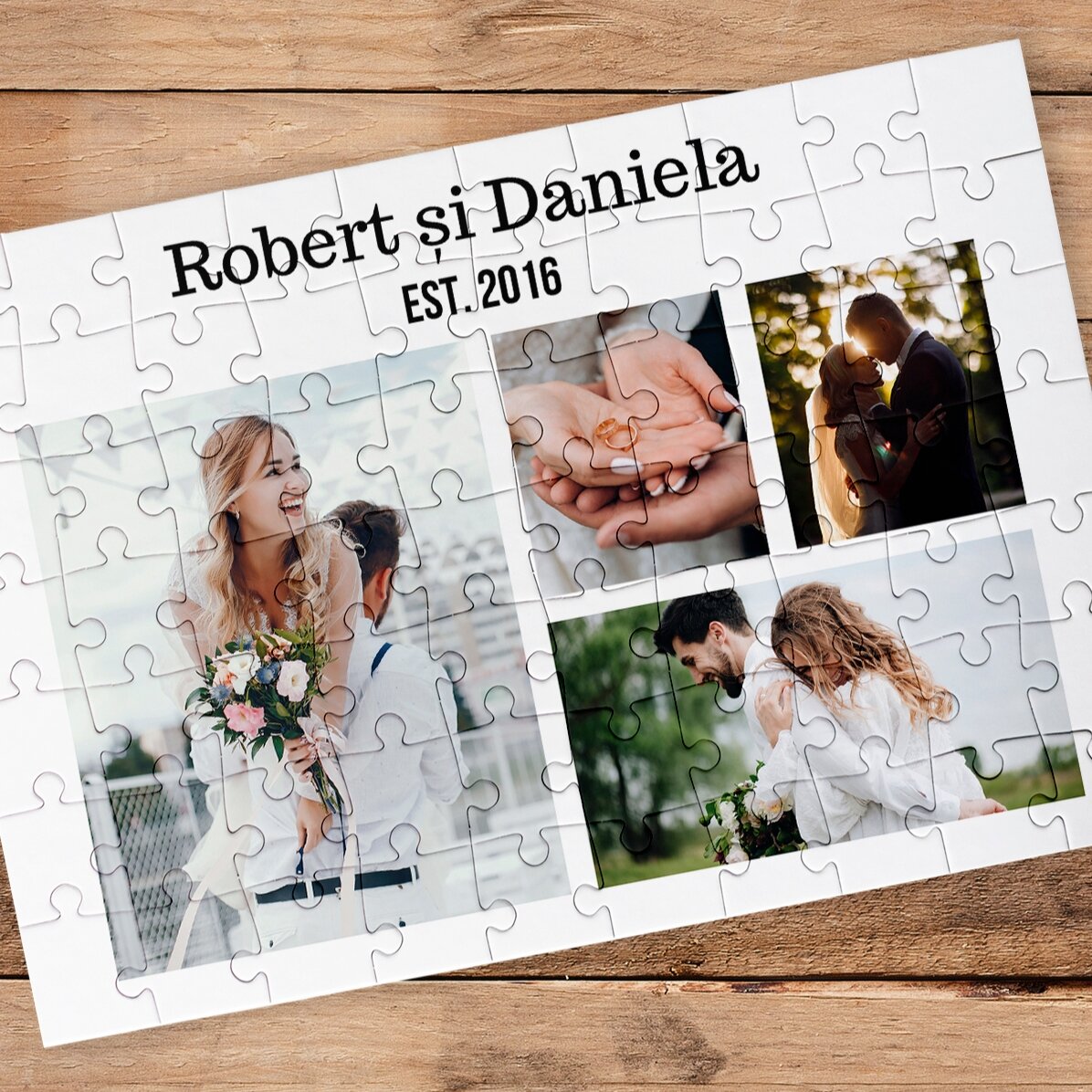 Gepersonaliseerde puzzel met 4 foto