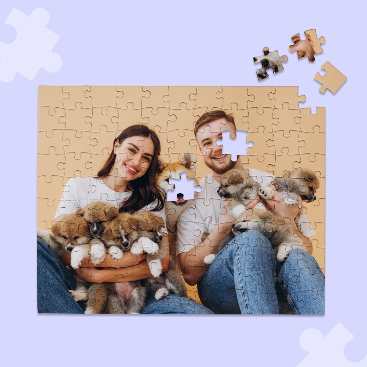 Gepersonaliseerde puzzel met een foto van 24 x 19 cm