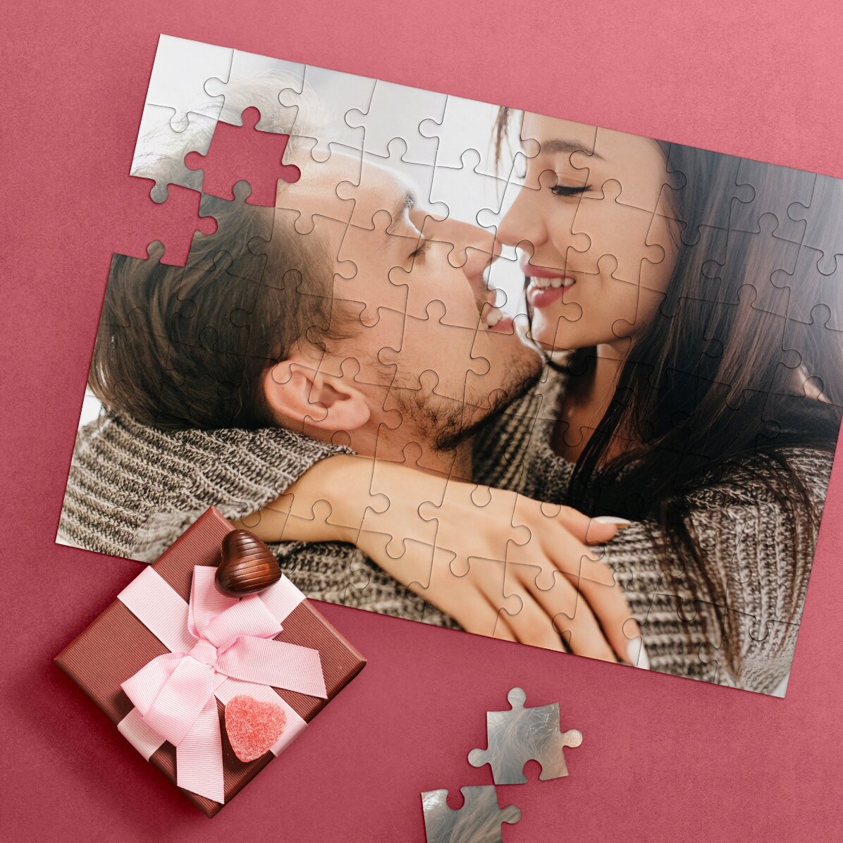 Gepersonaliseerde puzzel met een foto van 28 x 19 cm