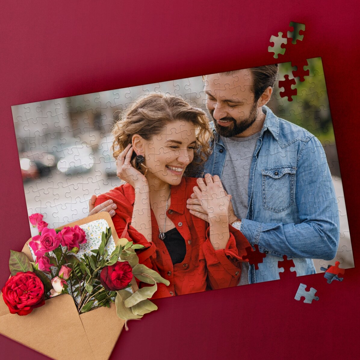 Gepersonaliseerde puzzel met een foto van 40 x 28,5 cm
