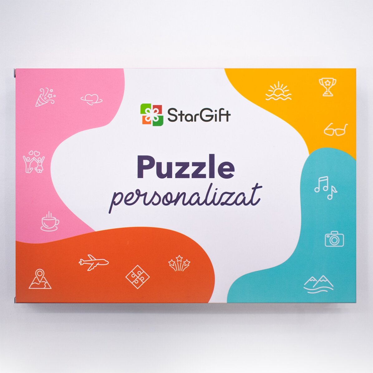 Gepersonaliseerde puzzel met tekst, 24 x 19 cm - Verborgen boodschap