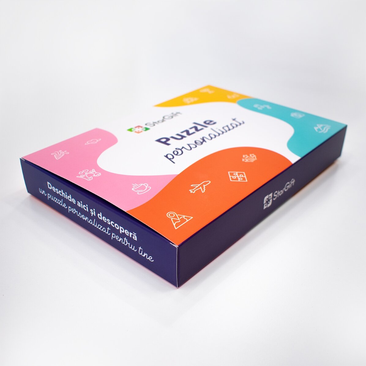 Gepersonaliseerde puzzel met tekst, 24 x 19 cm - Verborgen boodschap