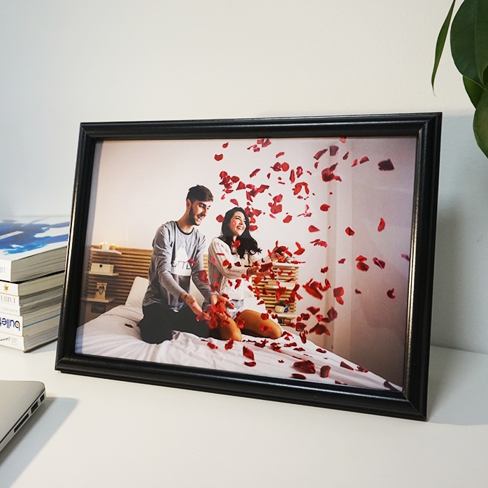 Gepersonaliseerd fotolijstje met één foto - A4 liggend
