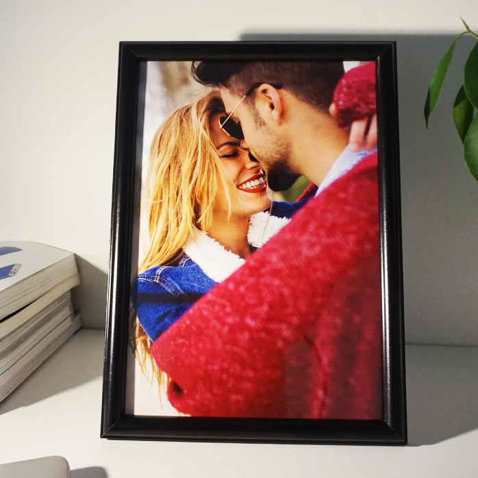 Gepersonaliseerd fotolijstje met één foto - A4 staand
