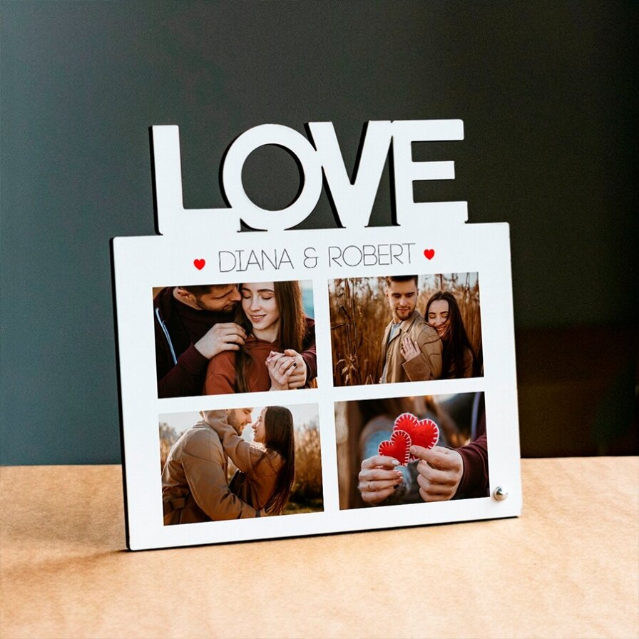 Gepersonaliseerde fotolijstjes voor een relatiejubileum