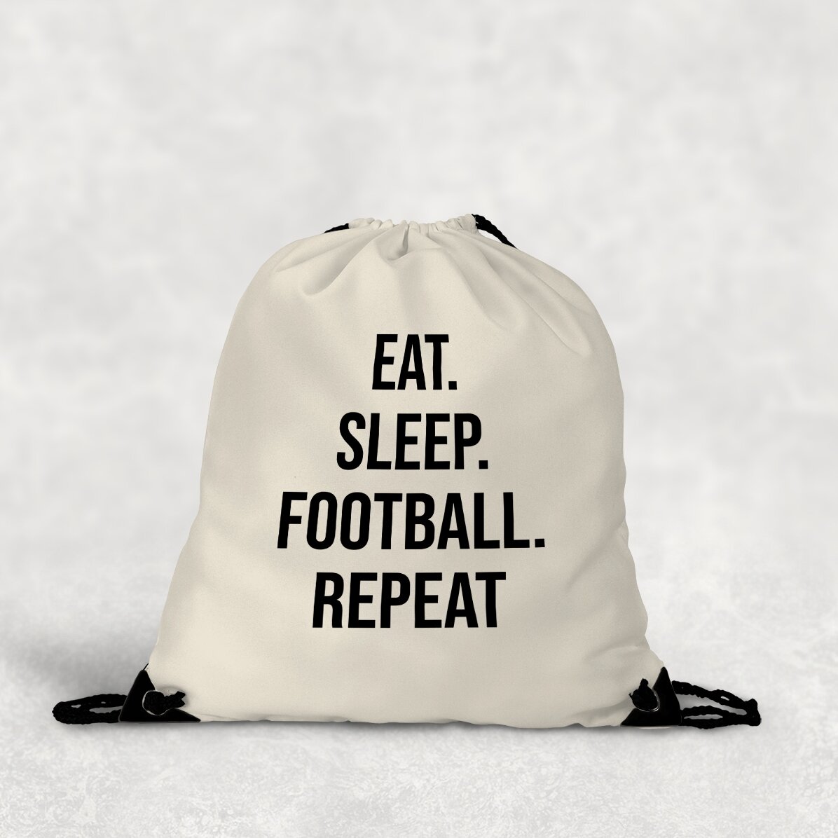 Personalised backpack with text