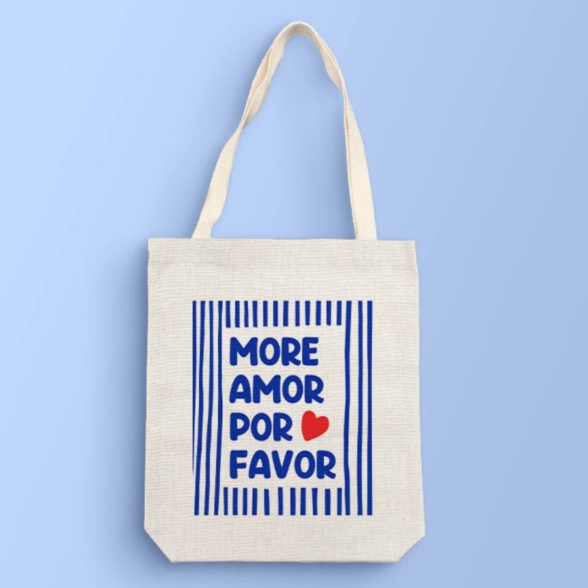 Gepersonaliseerde tas met tekst - More amor