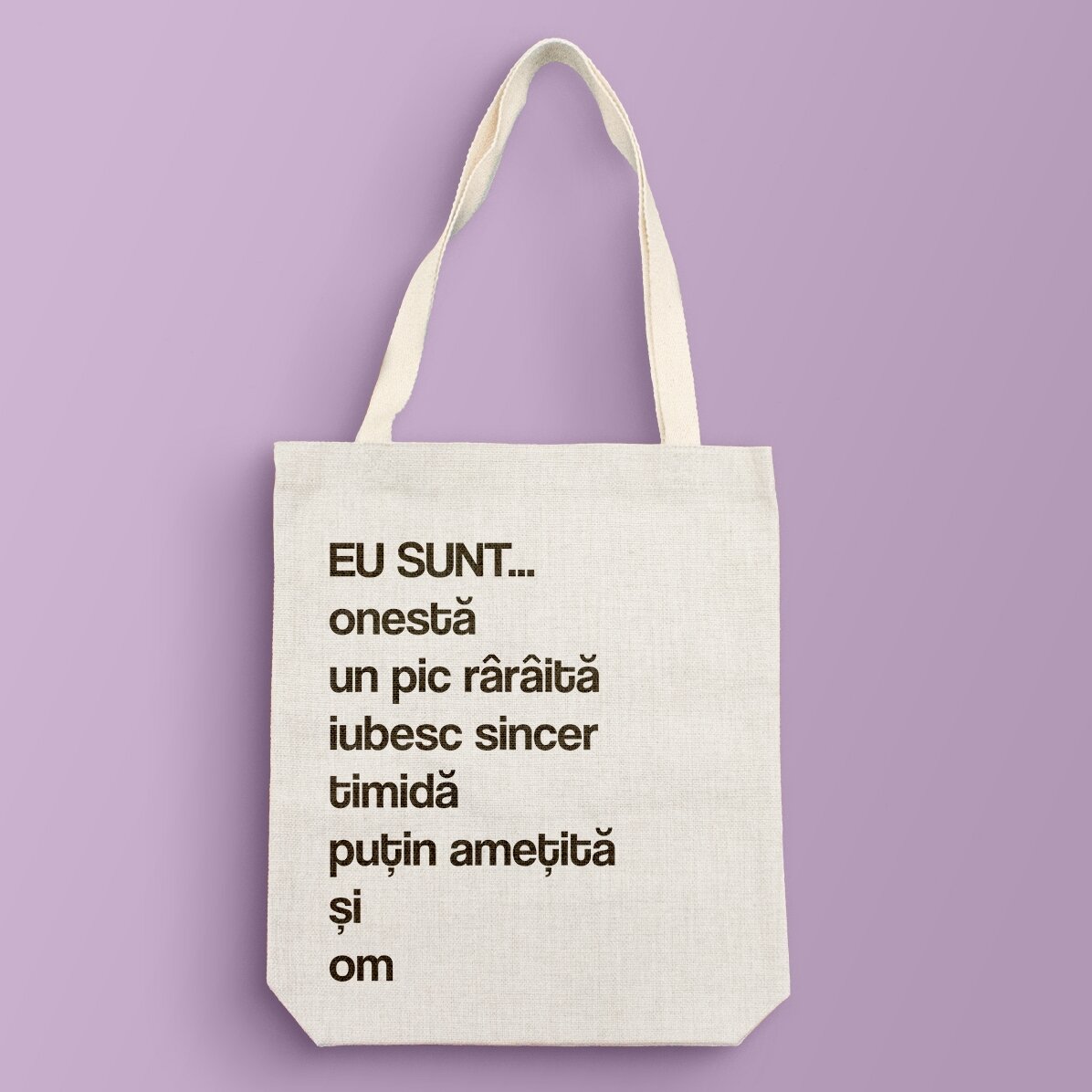Gepersonaliseerde tas met tekst - Lijst
