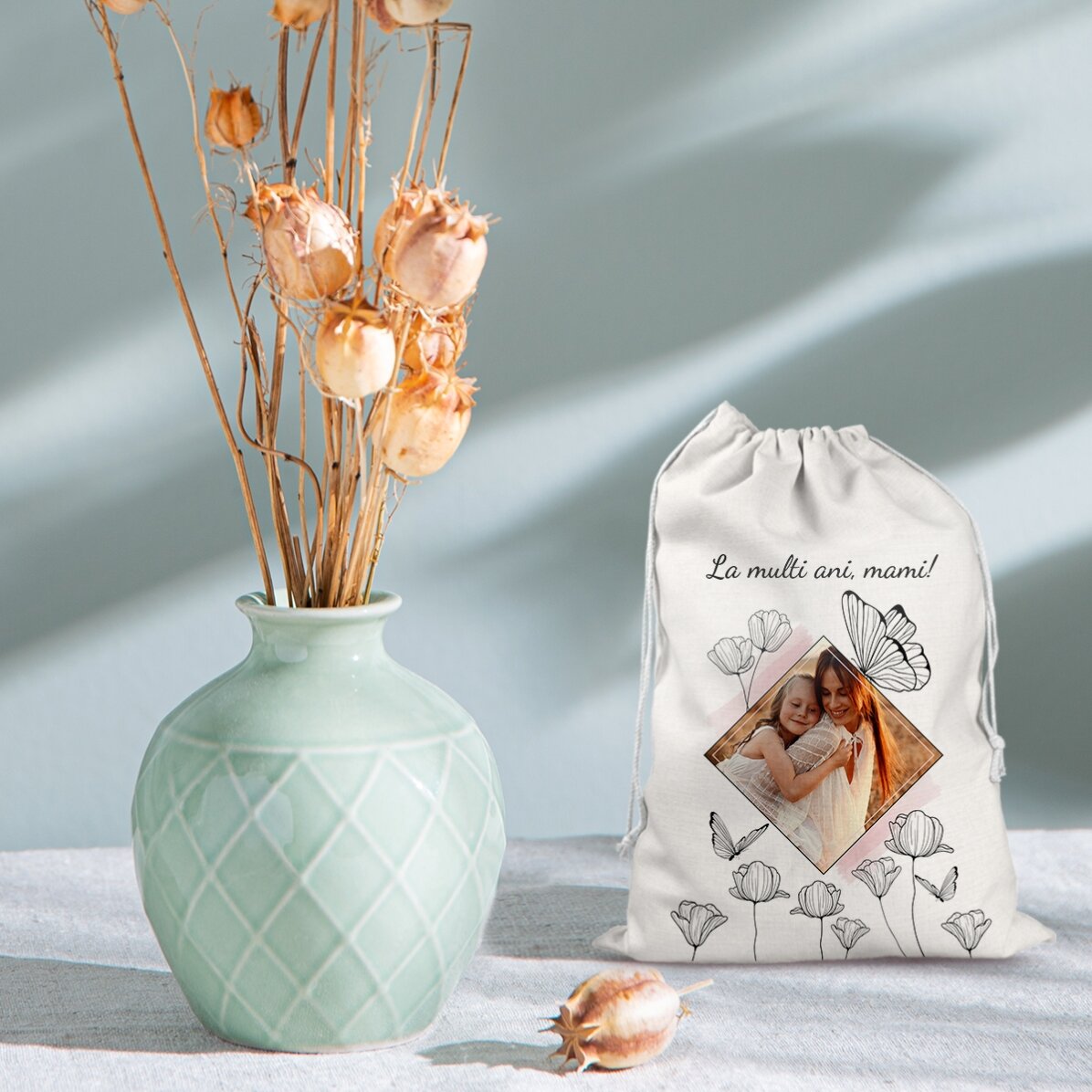 Kleine cadeautas, gepersonaliseerd met een foto en tekst - My dear