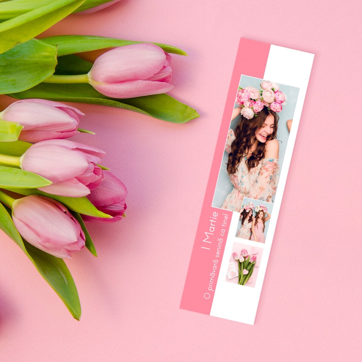 Personalised bookmark with 3 photos and text - You are special