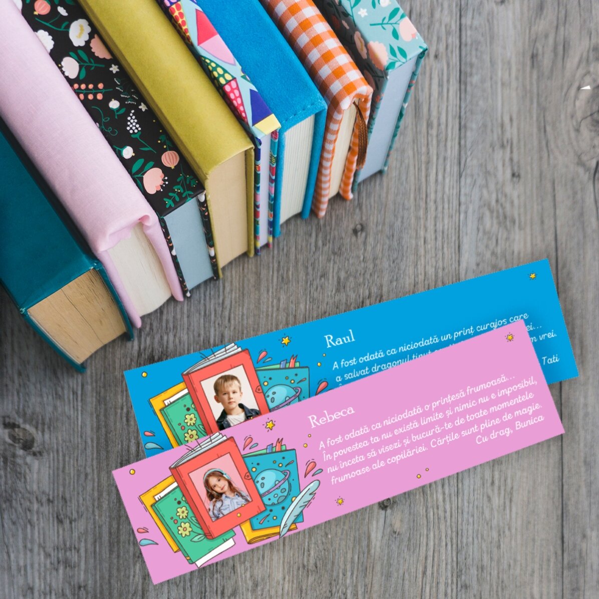Personalised bookmark with photo and message - Your story
