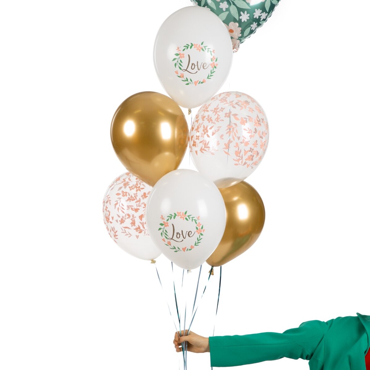Set van 6 ballonnen, gemengd - Love