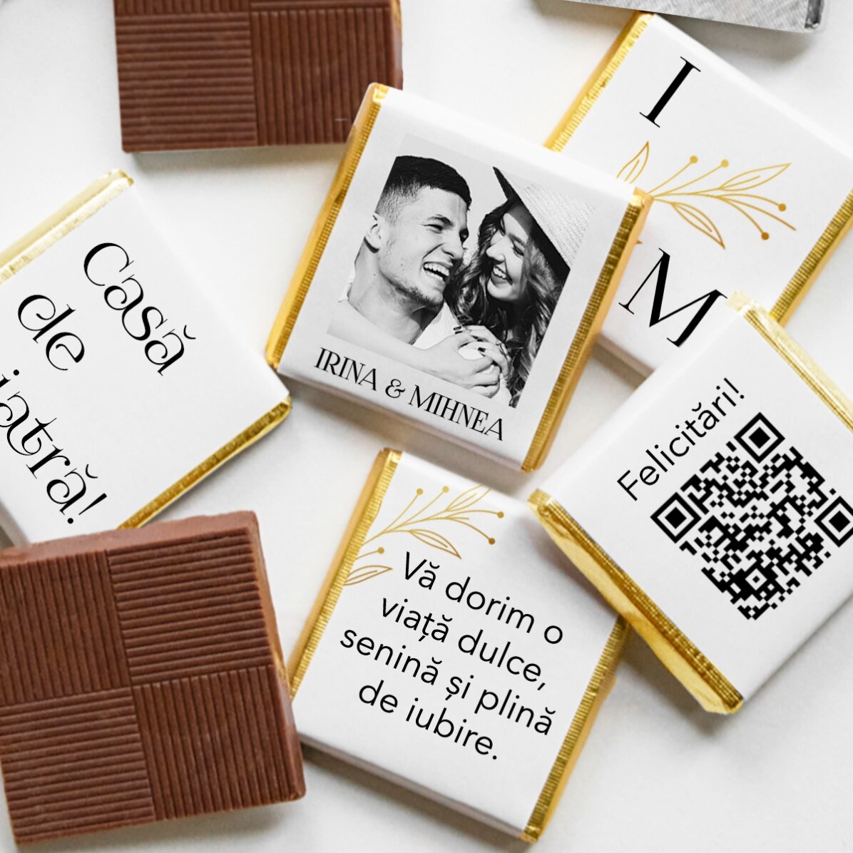 Gepersonaliseerde cadeauset voor een bruiloft