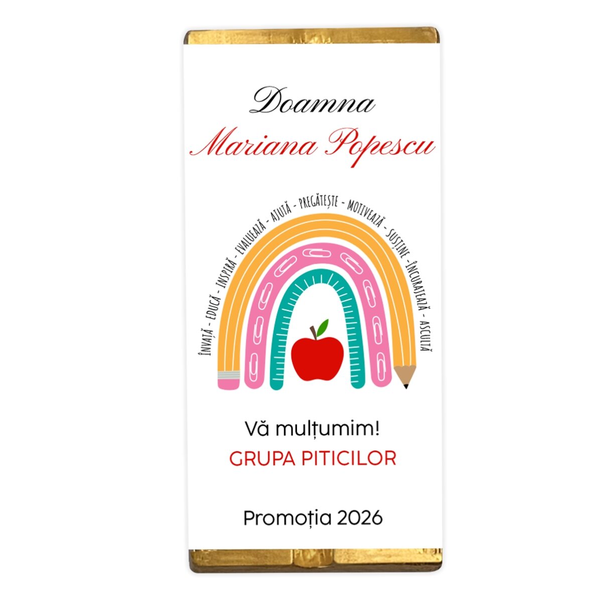 Gepersonaliseerde cadeauset voor kleuterleidsters/leraressen