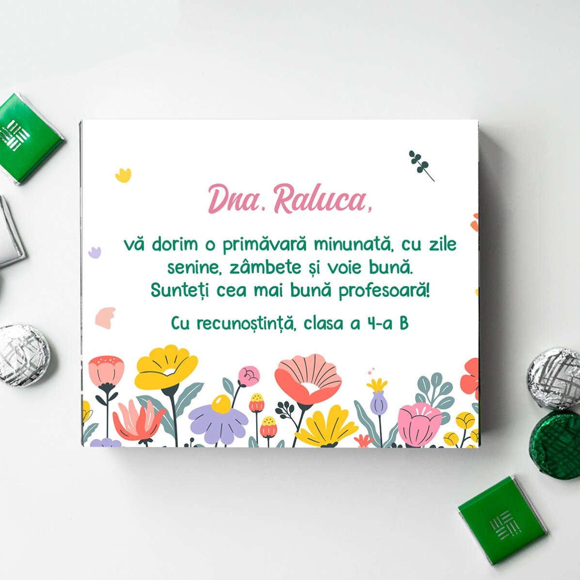 Gepersonaliseerde cadeauset voor de lerares - Dankbaarheid
