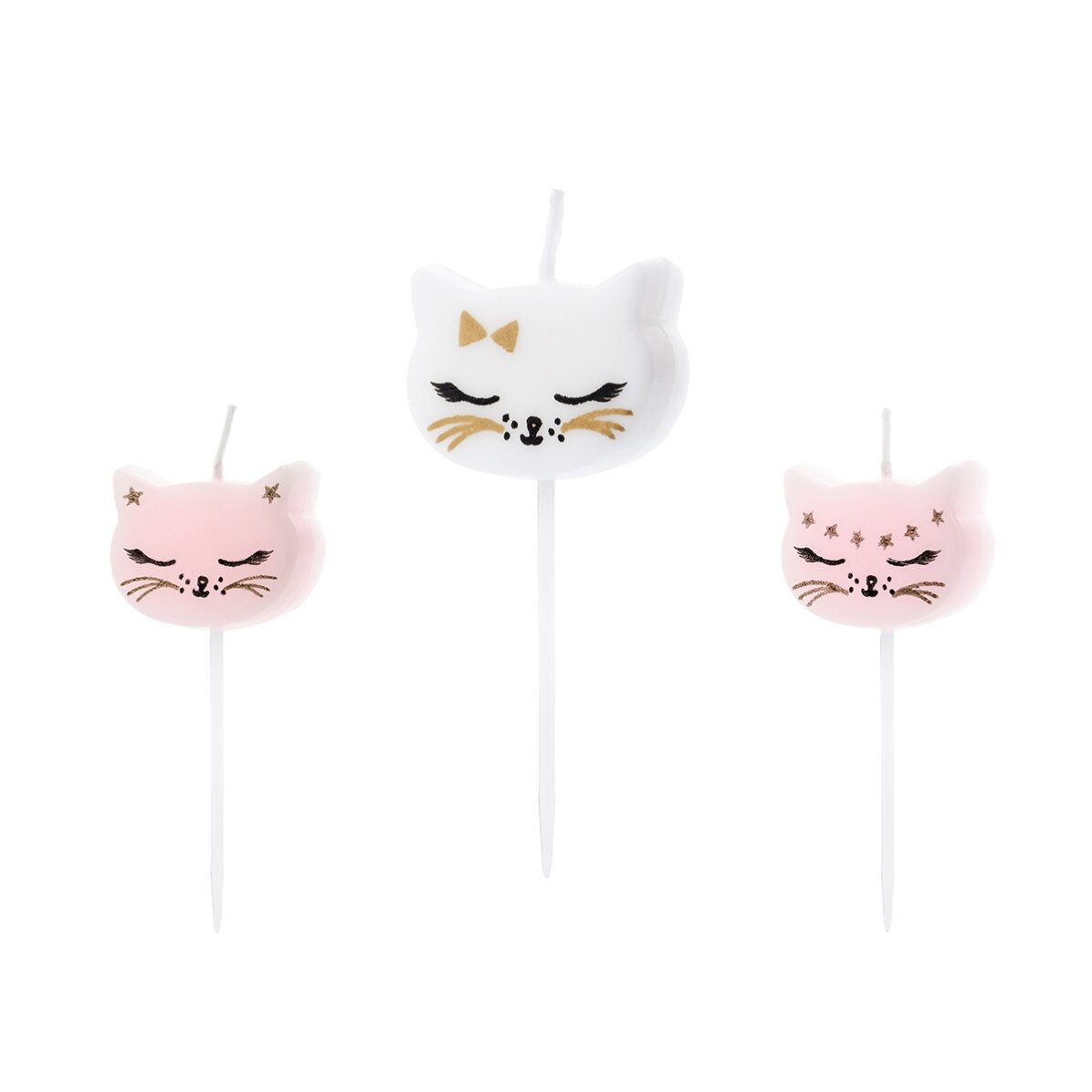 Cake candles - 6 Kittens