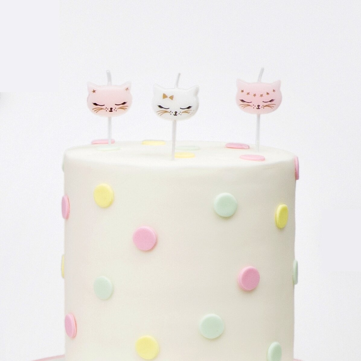 Cake candles - 6 Kittens
