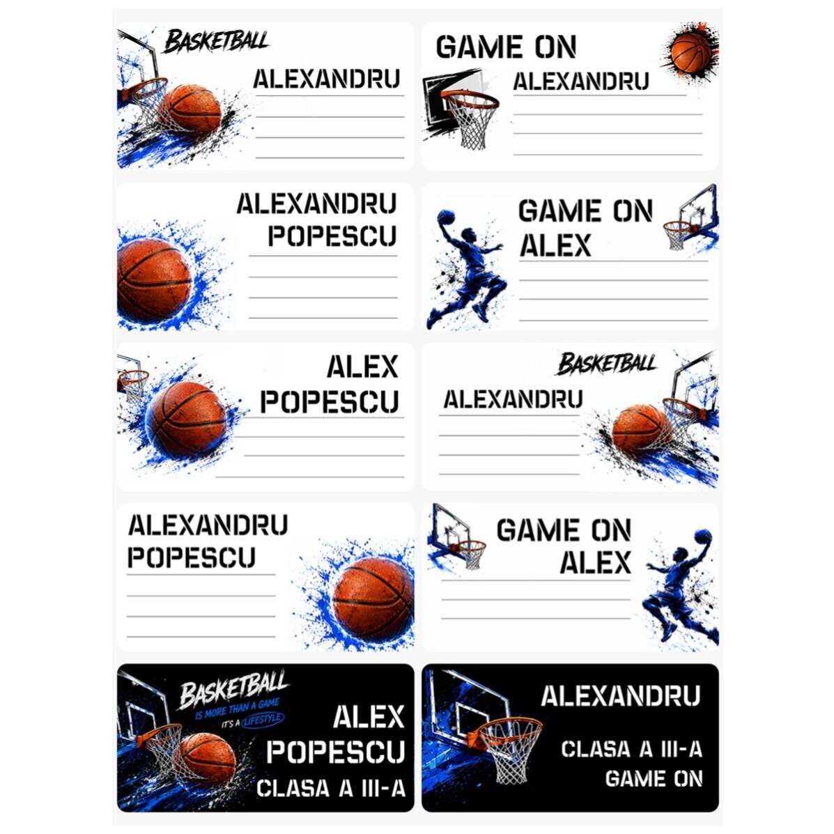 Gepersonaliseerde set voor school - Basketbal