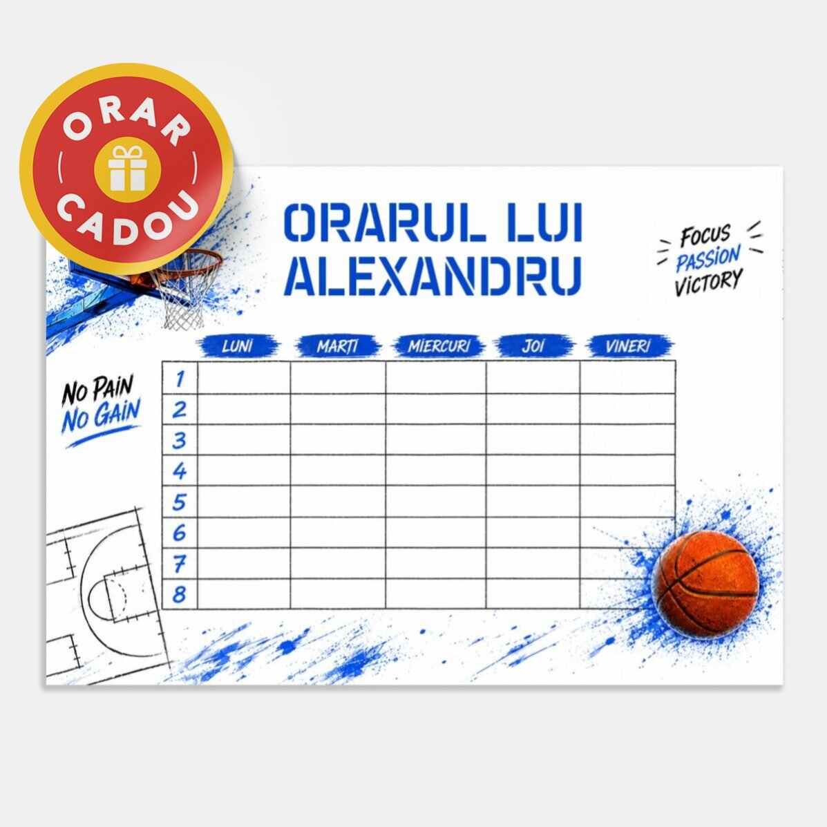Gepersonaliseerde set voor school - Basketbal