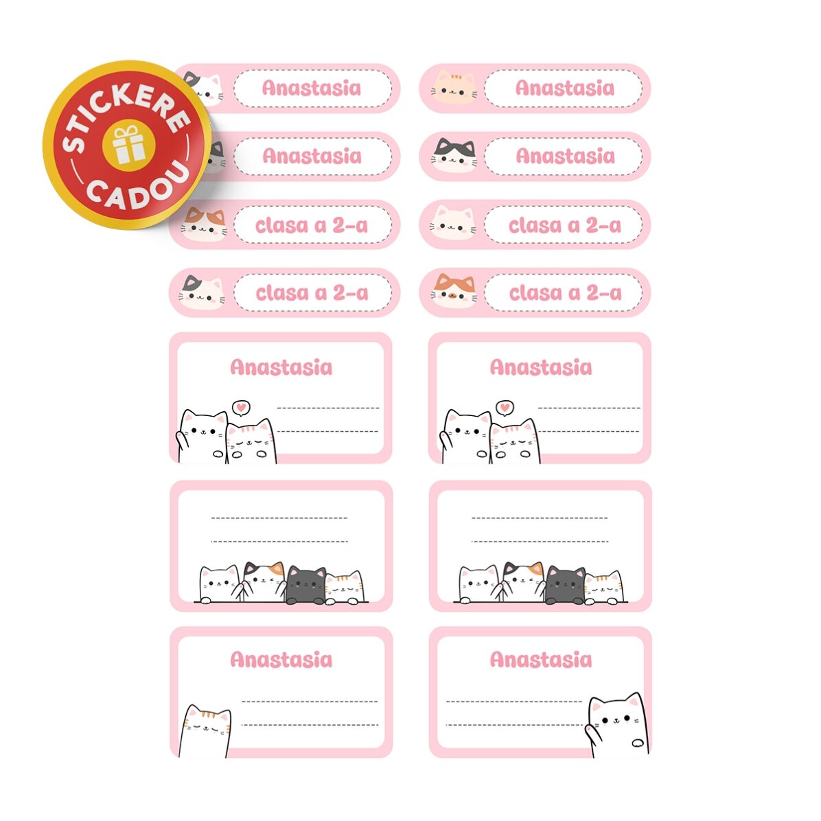 Gepersonaliseerde set voor school – Kitty